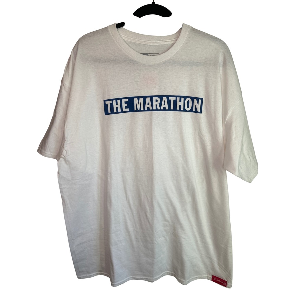 NWT The Marathon Clothing White Graphic T Shirt Men's Size 2XL